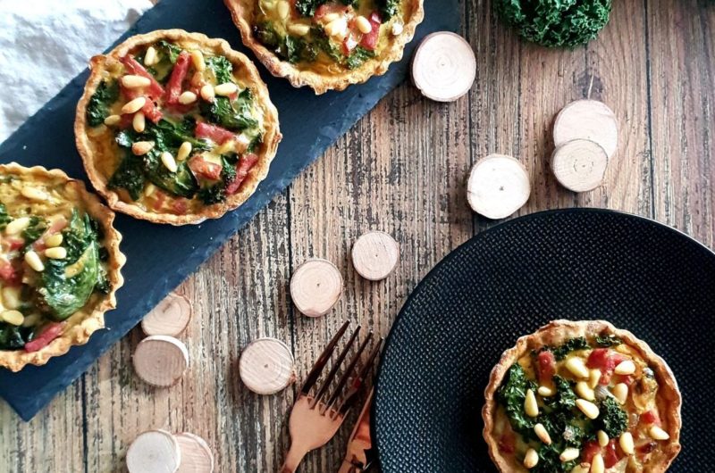 QUICHE AU CHOU KALE, BACON ET COCO