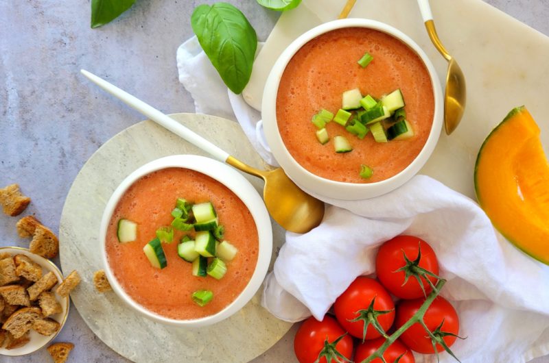 GASPACHO AU MELON ET AU CONCOMBRE