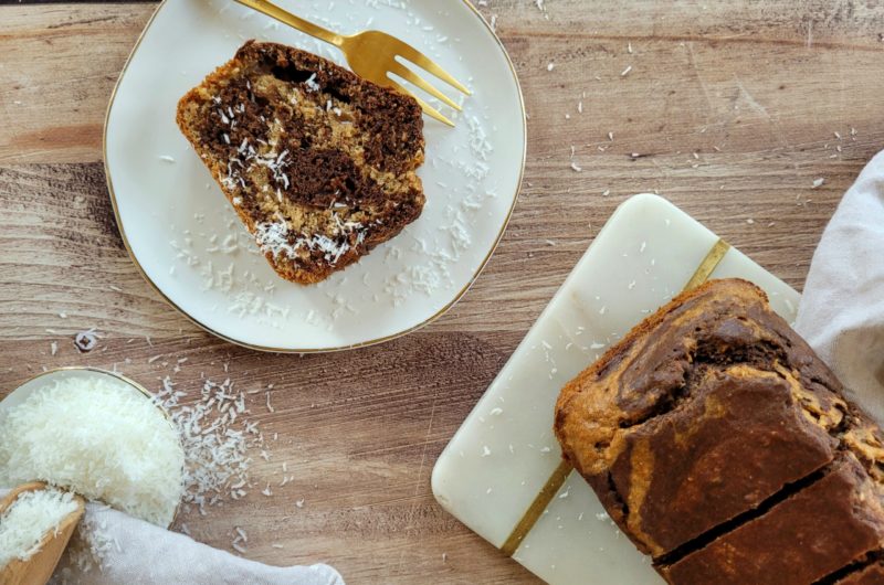 CAKE MARBRÉ CHOCO-COCO HEALTHY ET SANS LACTOSE