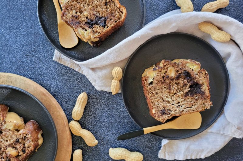 BANANA BREAD PEANUT BUTTER ET CHOCOLAT