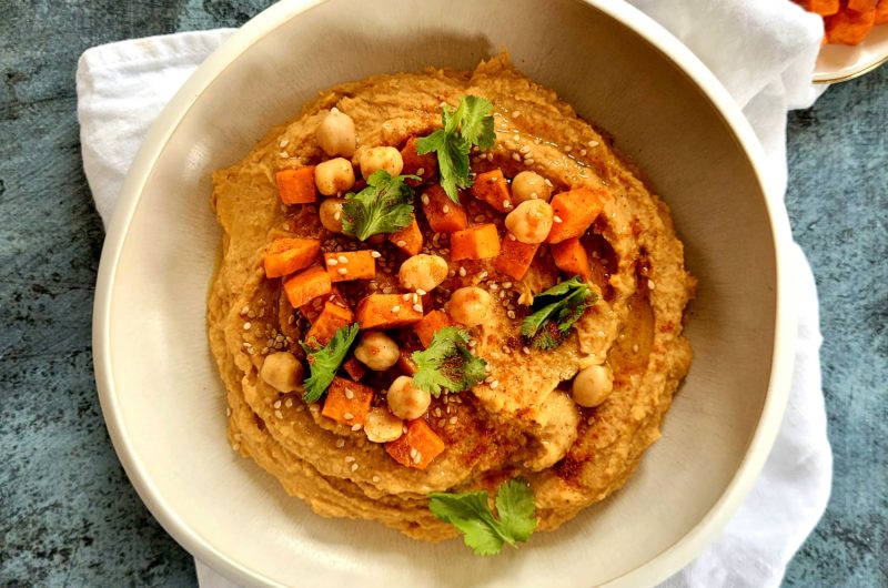 HOUMOUS AUTOMNAL À LA PATATE DOUCE