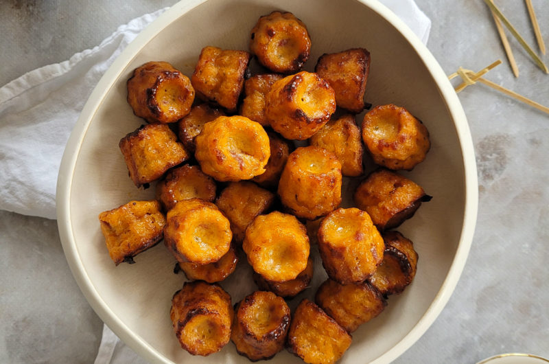 CANNELÉS AU PESTO ROUGE ET CHORIZO