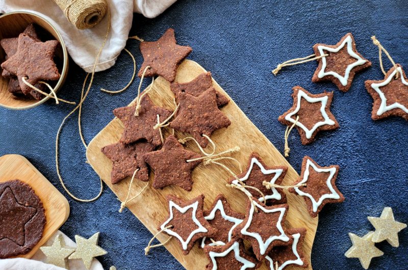 SABLÉS DE NOËL IG BAS AU CHOCOLAT