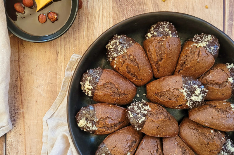 MADELEINES SANS GLUTEN CHOCOLAT SARRASIN