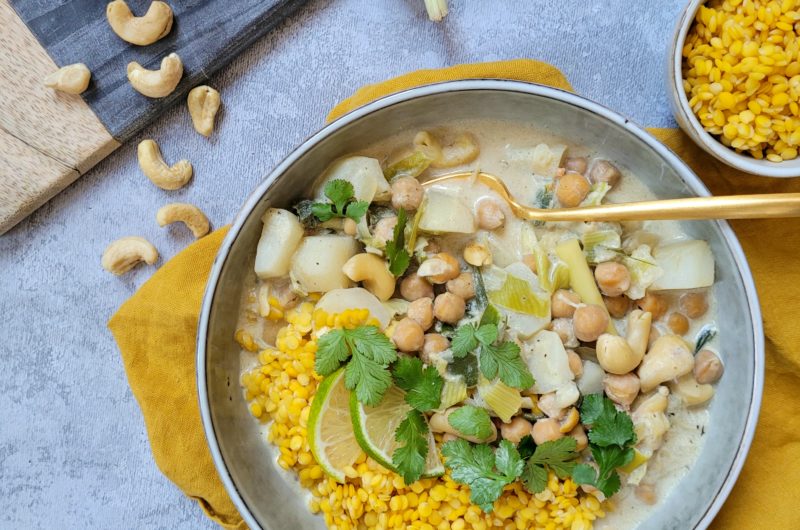 MIJOTÉ DE TOPINAMBOURS À LA CITRONNELLE