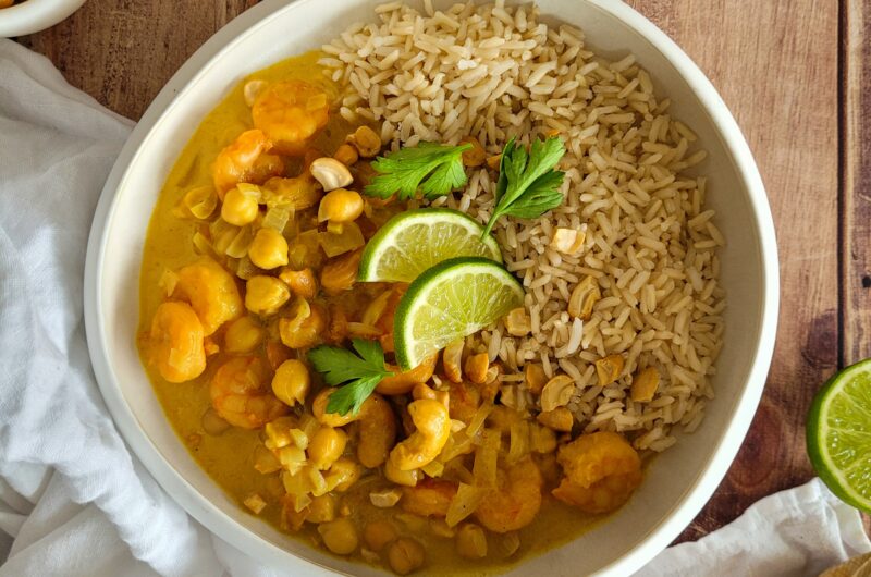 CURRY DE CREVETTES AUX POIS CHICHES