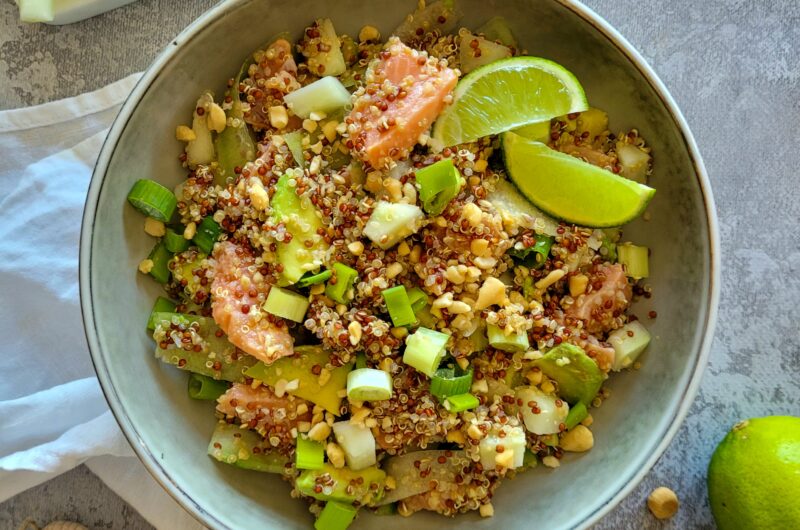 SALADE DE QUINOA AU SAUMON MARINÉ