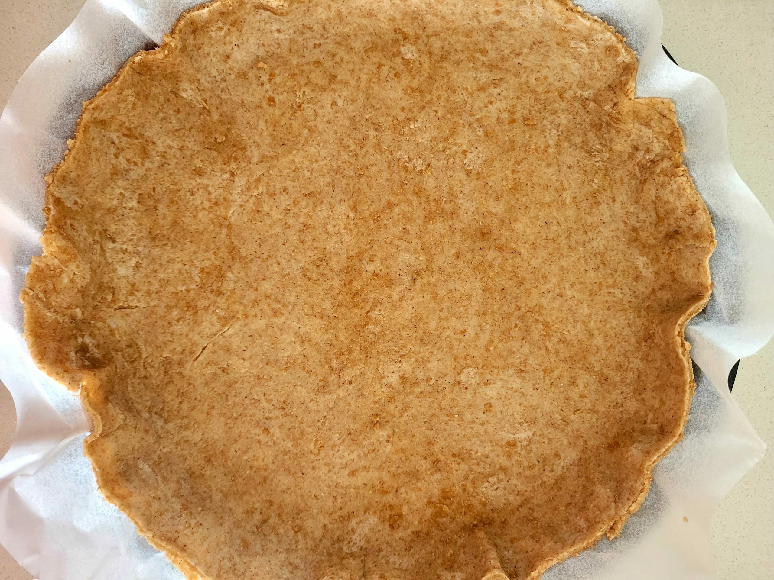 photo de la préparation d'une tarte au butternut
