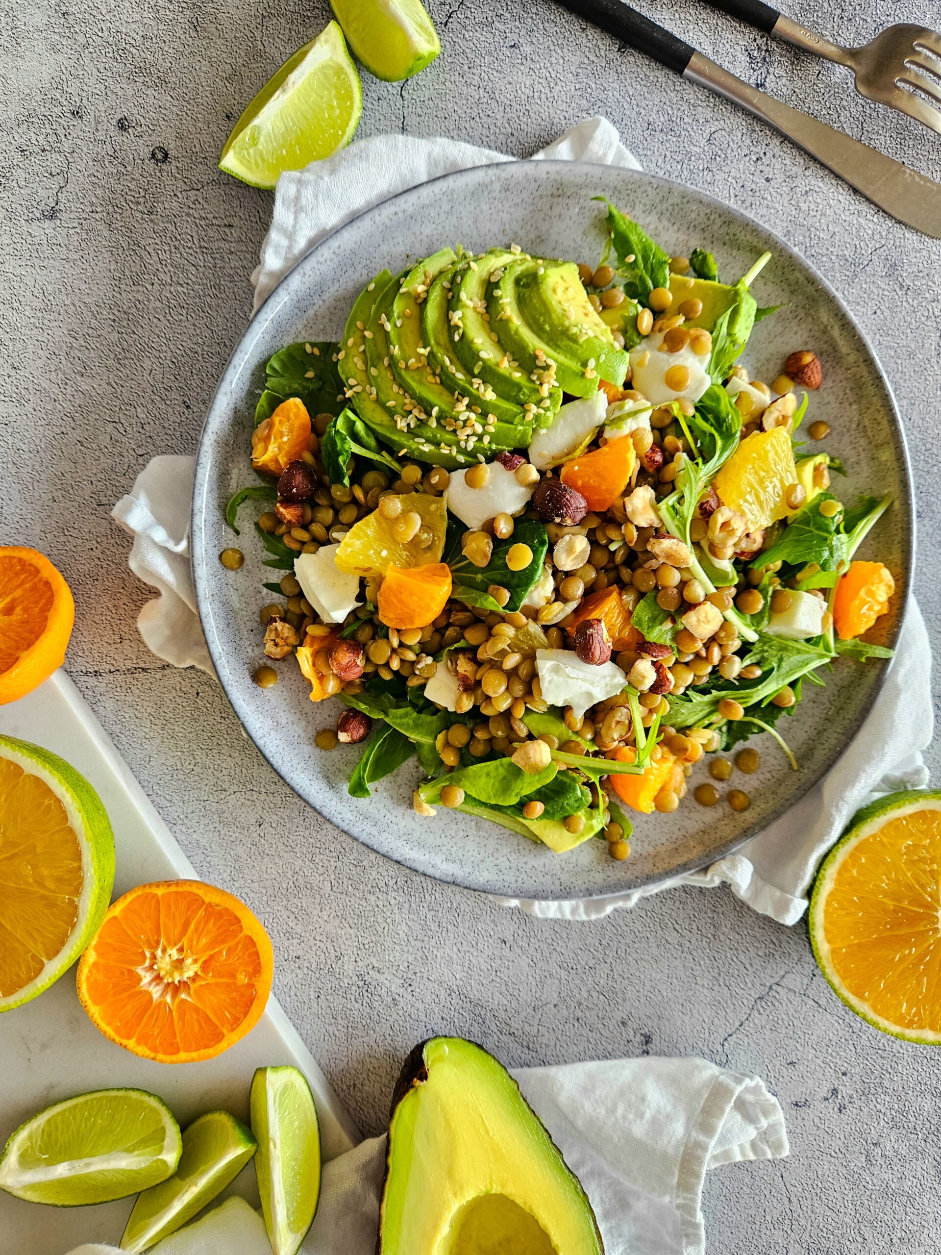 Recette de salade de clémentines à la feta