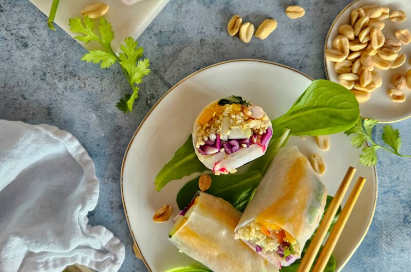 ROULEAUX DE PRINTEMPS AU QUINOA