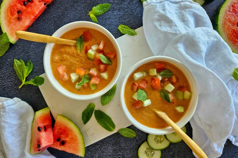 GASPACHO PASTÈQUE ET MENTHE
