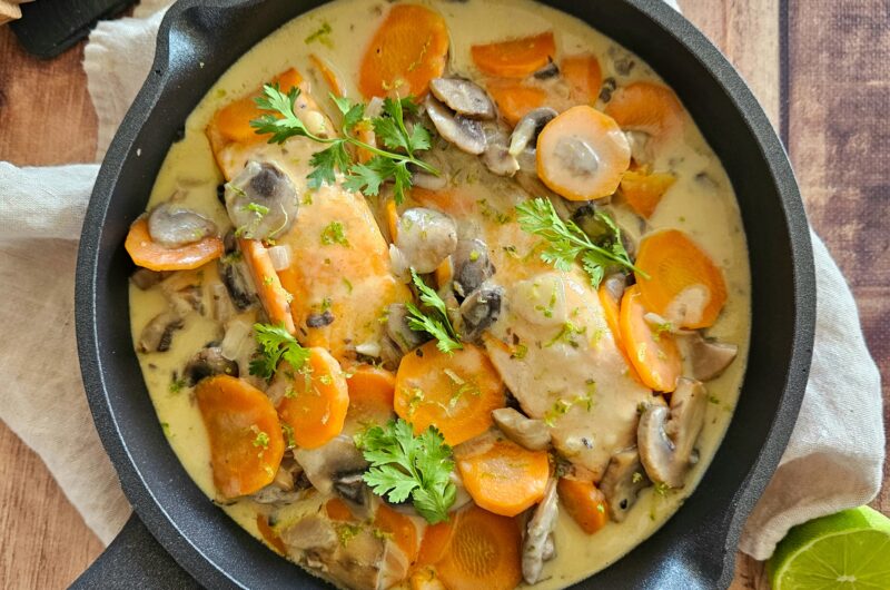 BLANQUETTE DE SAUMON AU LAIT DE COCO