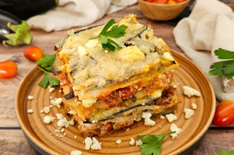 LASAGNES AUX AUBERGINES ET FETA