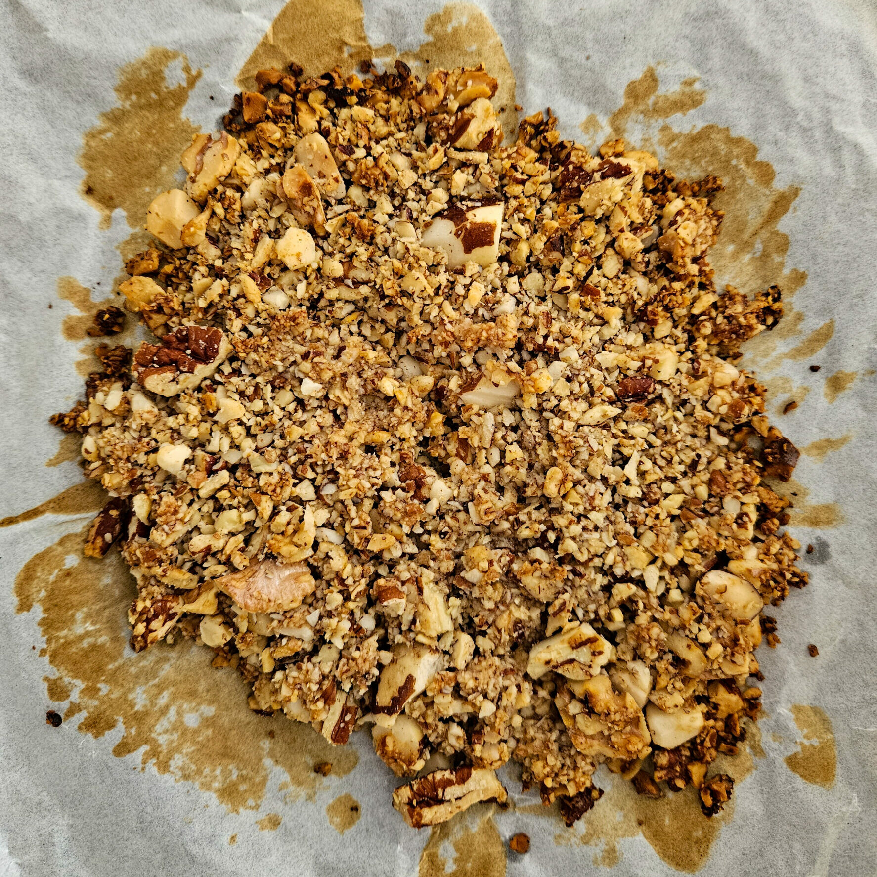 photo d'éclats de noix caramélisées au four