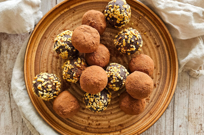 TRUFFES SANS LACTOSE À LA CACAHUÈTE