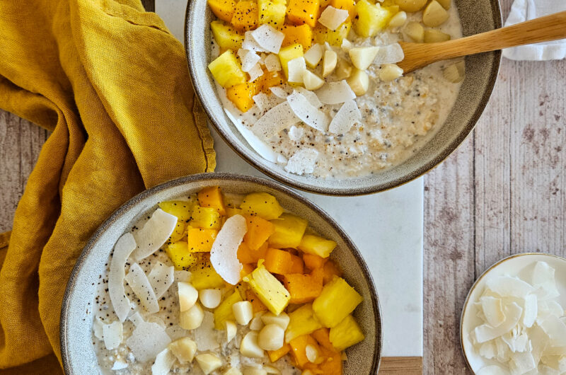 OVERNIGHT PORRIDGE EXOTIQUE : NOIX DE COCO ET VANILLE