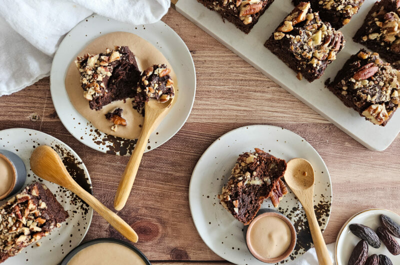 BROWNIE IG BAS ET CRÈME ANGLAISE À LA FÈVE TONKA