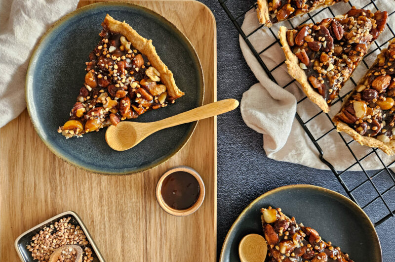 TARTE AUX FRUITS SECS ET AU CARAMEL