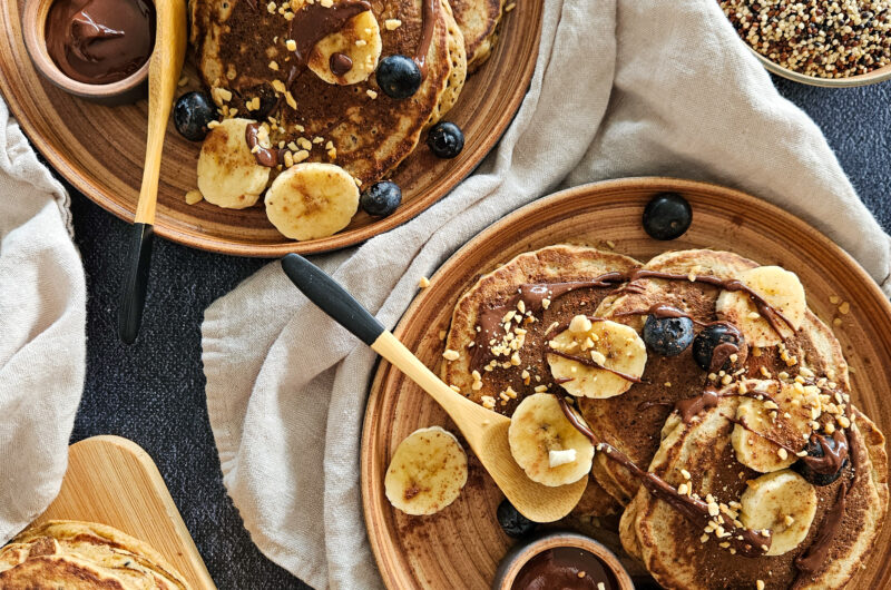 PANCAKES AU QUINOA ET CHOCOLAT